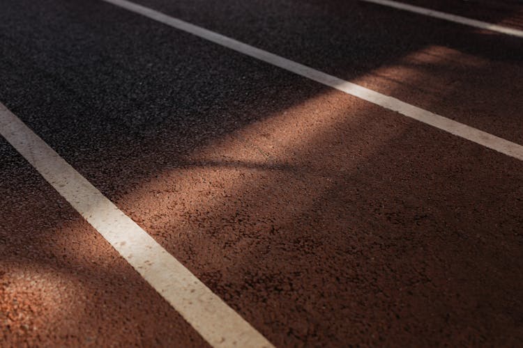 Lines On An Asphalt Road