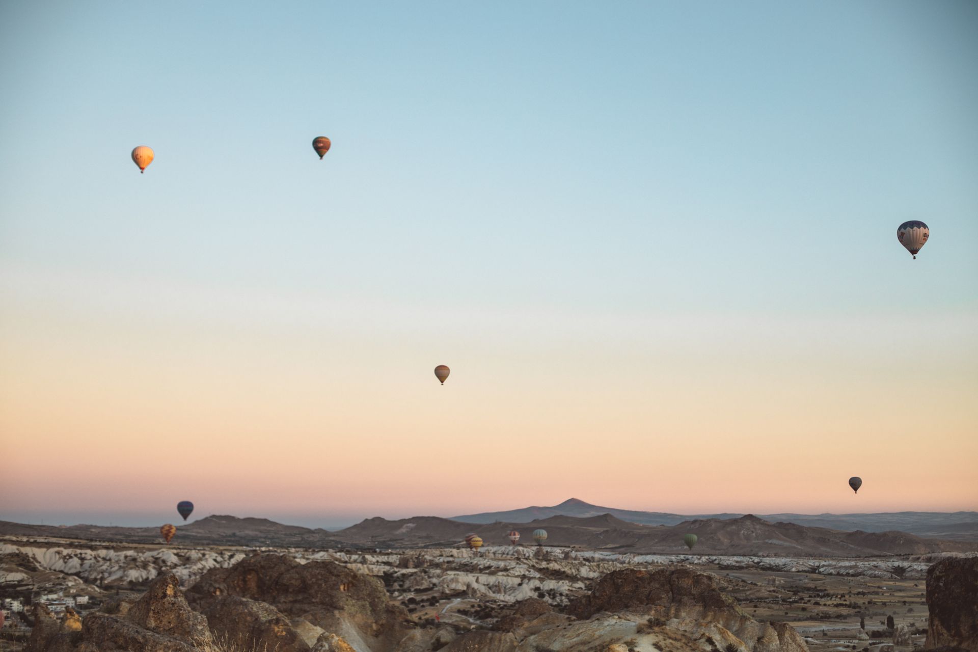 Hot Air Balloon Flight — Desert Sunrise