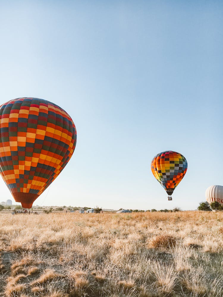 Hot Air Balloons Taking Off 