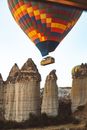 Yellow Red and Blue Hot Air Balloon
