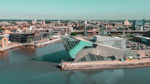 Hull Cityscape in Birds Eye View