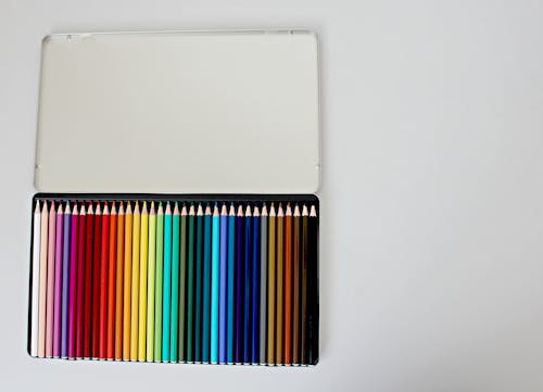 Free Assorted Color Pencils Stock Photo