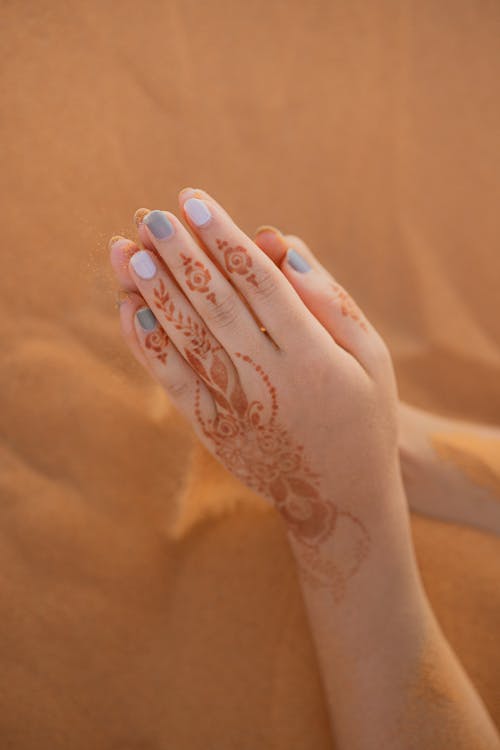 Mehndi on a Person's Hand