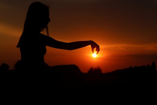 Free stock photo of dawn, sunset, person, woman