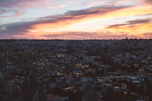 Photos gratuites de bâtiments, ciel, coucher de soleil