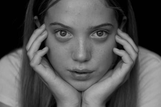 Free stock photo of black-and-white, person, hands, woman