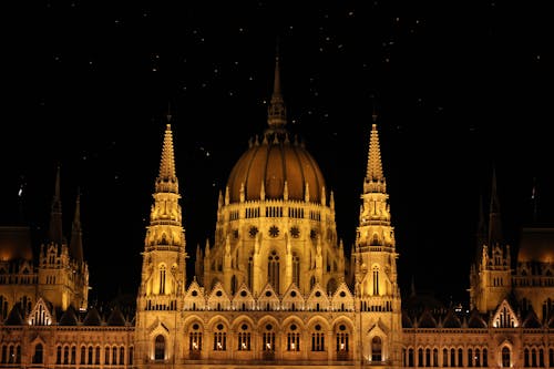 คลังภาพถ่ายฟรี ของ parlament, กลางคืน, มหาวิหาร