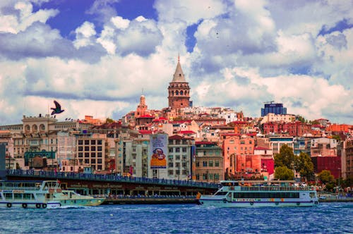 Fotobanka s bezplatnými fotkami na tému galata, galata veža, scenéria