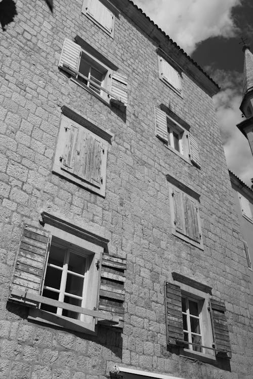 Free stock photo of arched windows, city, cobblestones