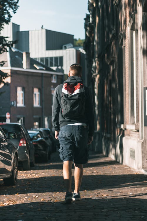 Man Walking on Street