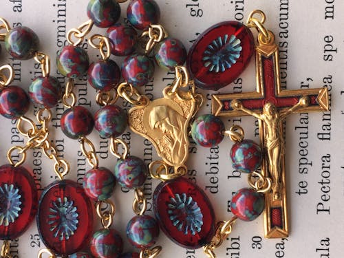 Free stock photo of antique, beads, catholicism