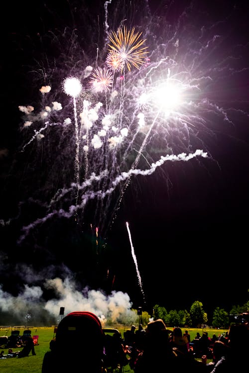 Foto profissional grátis de 4 de julho, à noite, brilhante