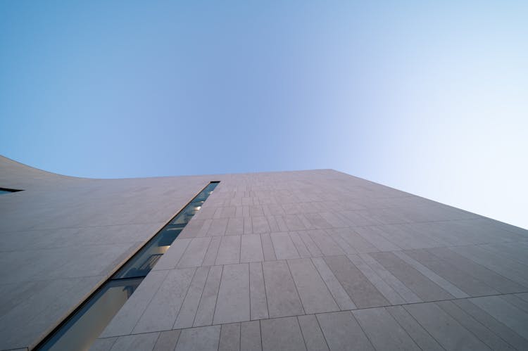 Facade Of Building With Panel Wall