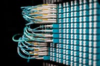 Patch Cables Plugged in Patch Panel