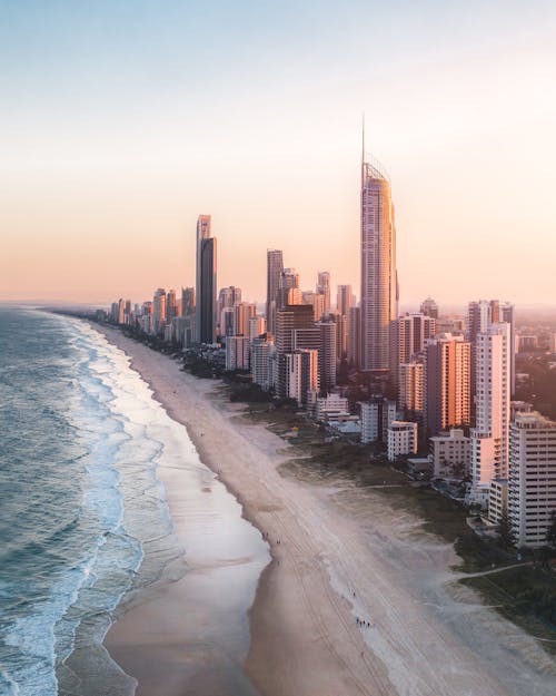 Free A City by the Beach Stock Photo