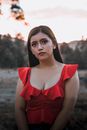 Woman in Red Tank Top