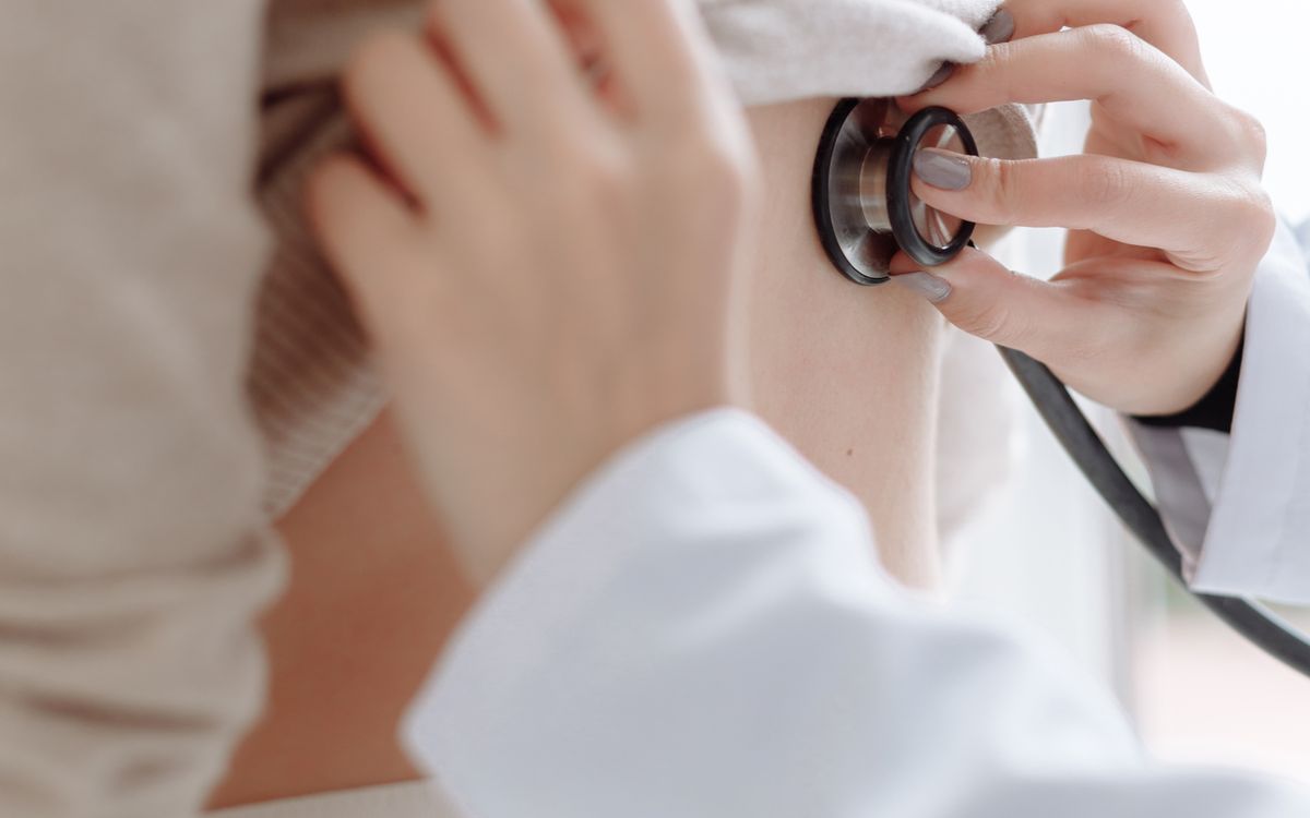 Doctor discussing results with a patient