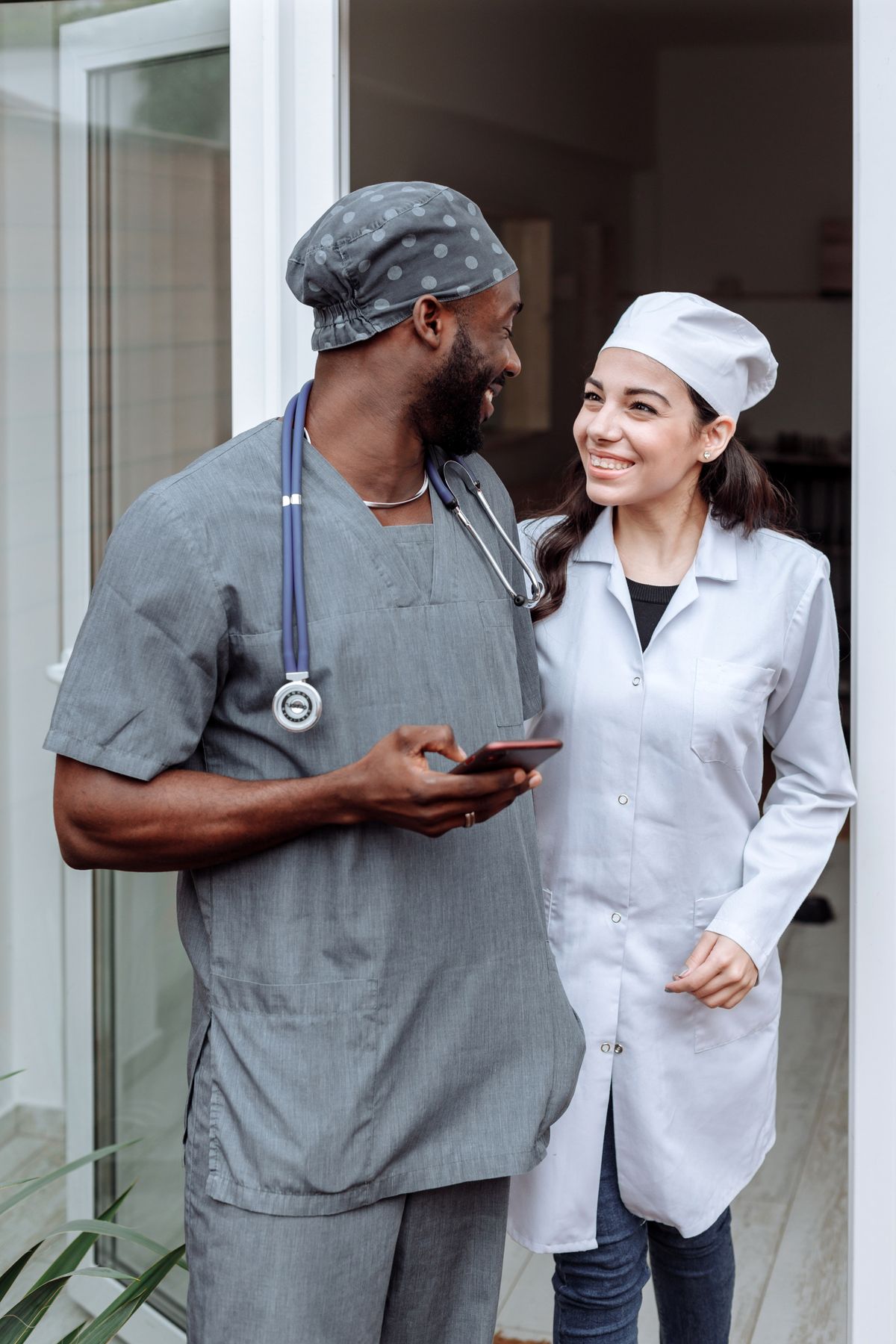 Healthcare professionals standing together