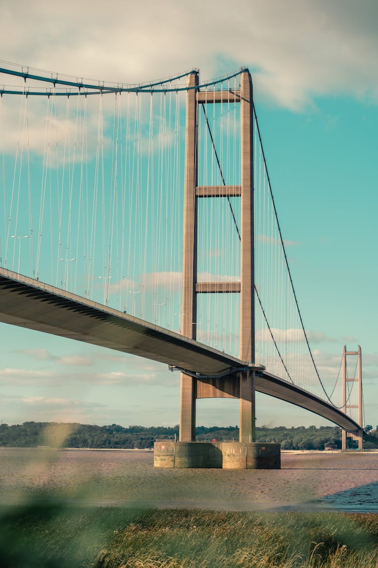 The Humber Bridge Over The Estuary