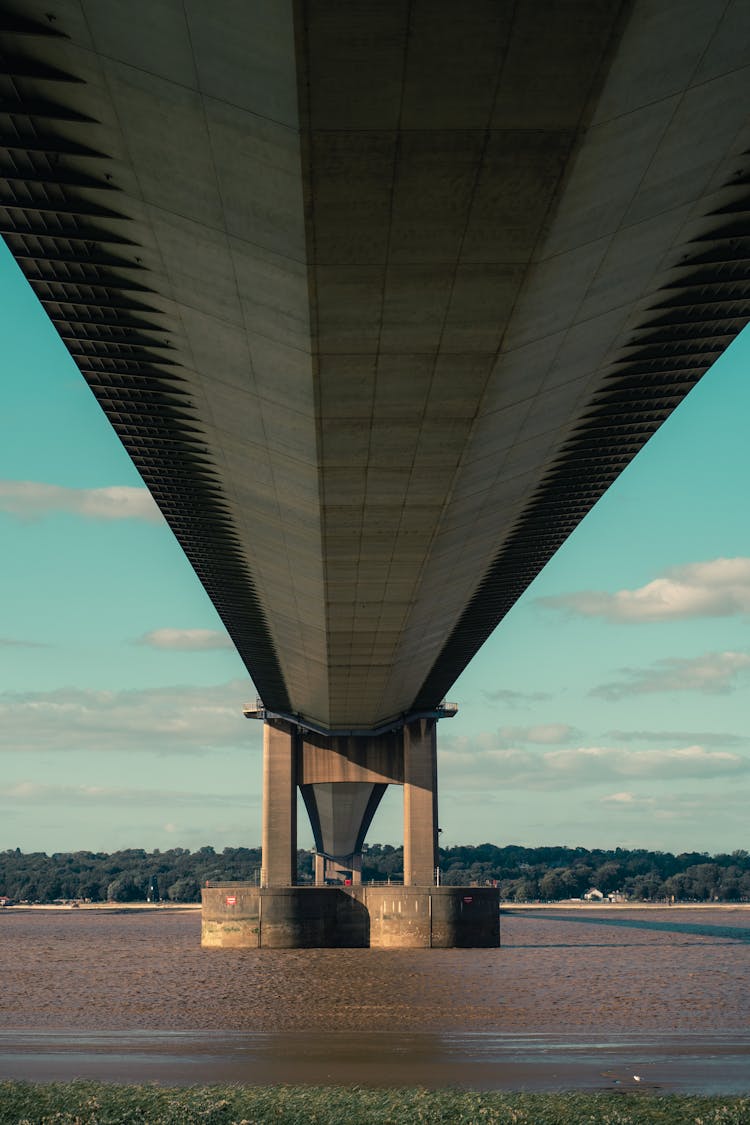 The Humber Bridge Across The Estuary