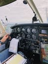 A Person Piloting a Plane