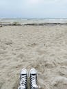 Person Wearing Converse on Beach