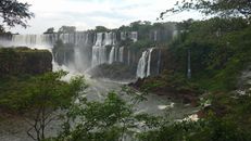 The Picturesque View of the Iguazu Falls