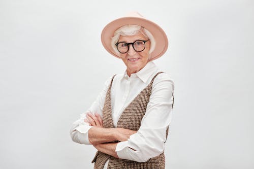 A Stylish Elderly Woman