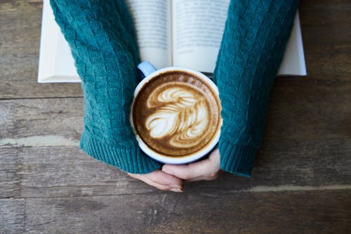 Free Person Holding White Ceramic Mug With Coffee Stock Photo