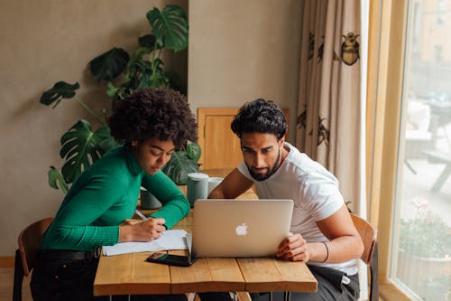 Man and Woman Planning