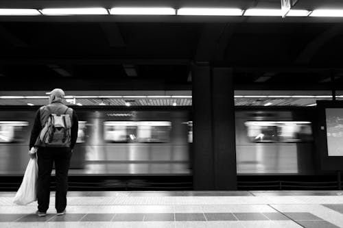 Person at the Train Station