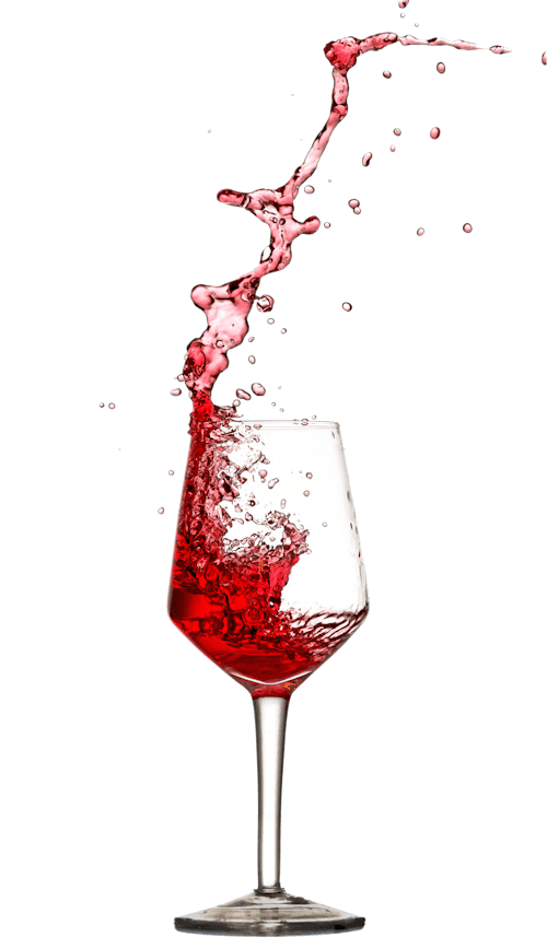 Red Wine Poured in Wine Glass