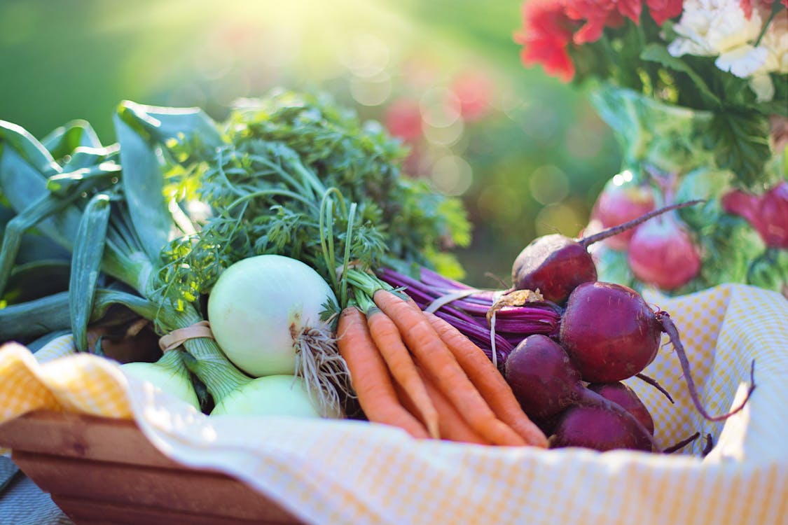 Selective Focus Photography of Vegetables in Basket