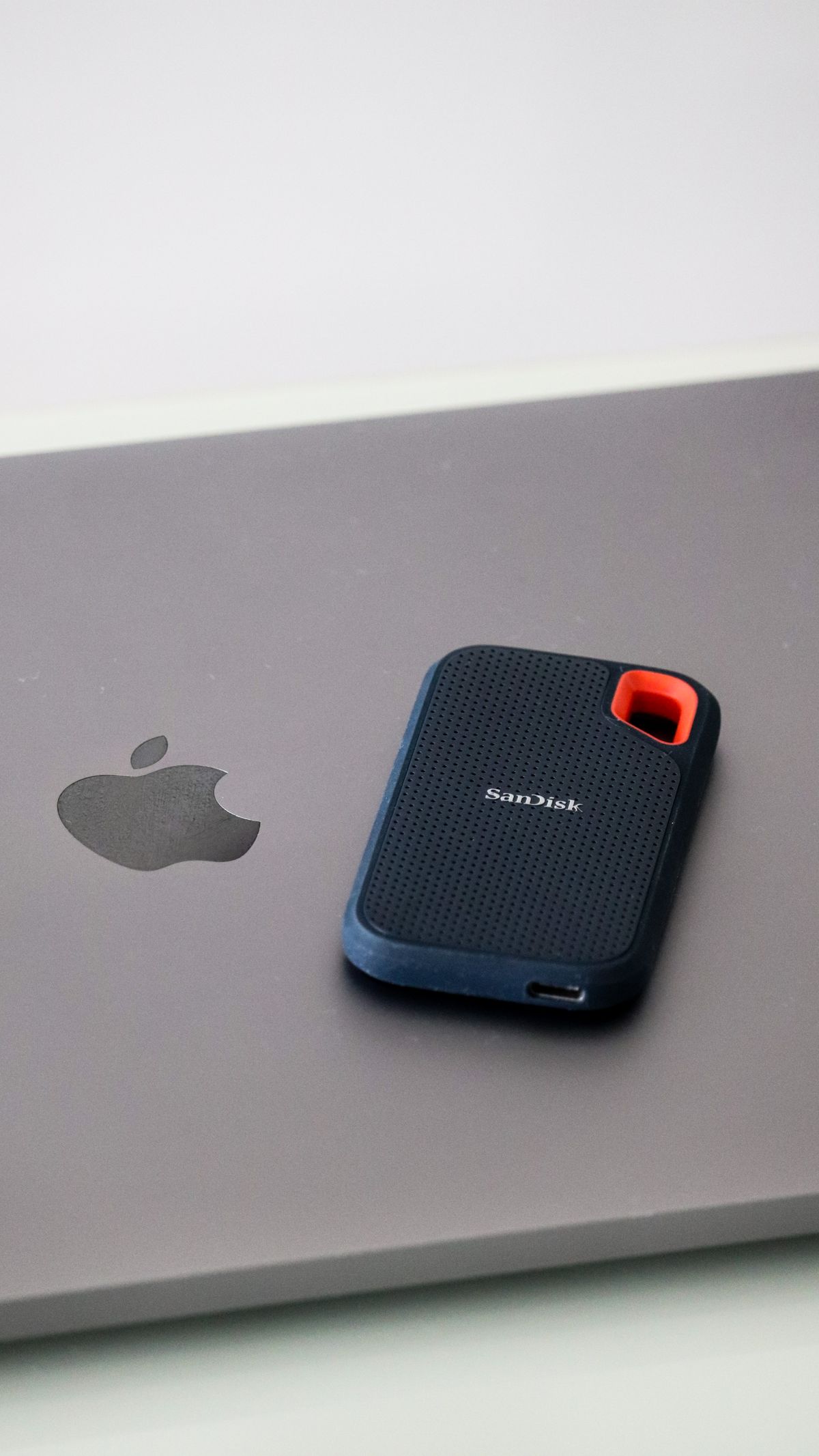 A solid state drive on a desk illustrating what is an SSD