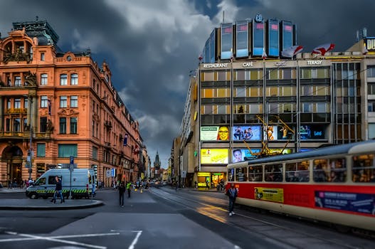 Free stock photo of city, road, traffic, clouds