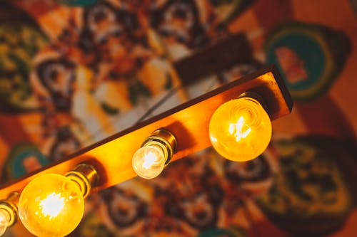 /illuminated Yellow Light Bulbs