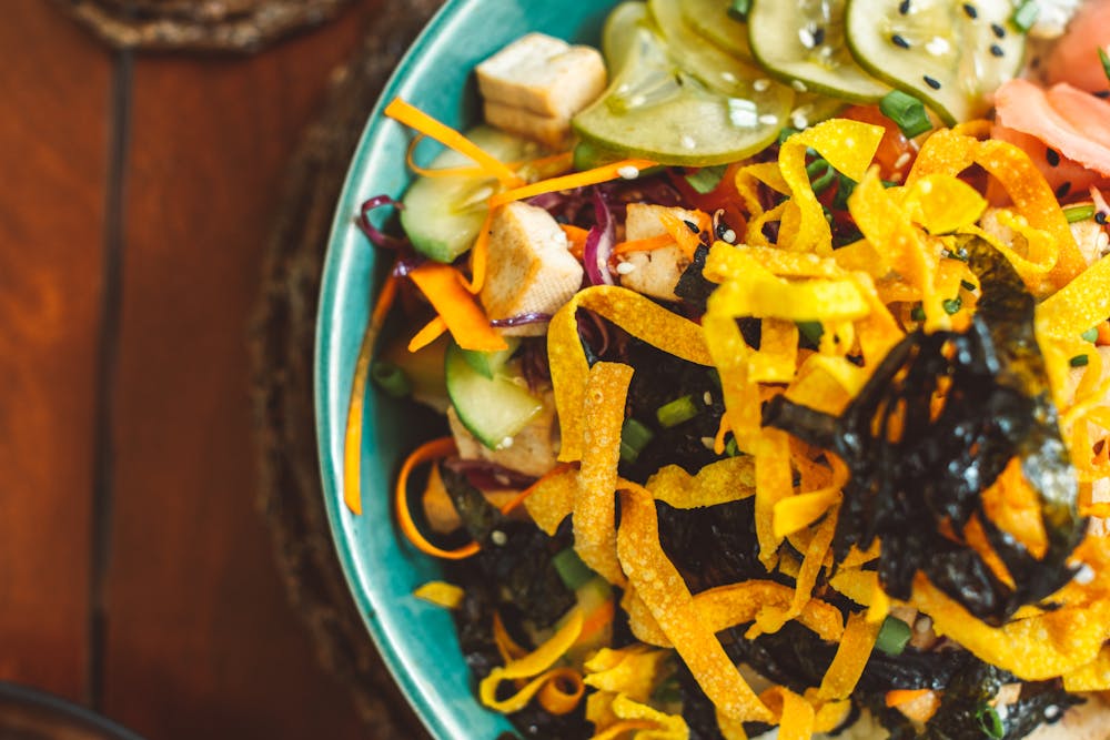 Maple Sesame Tofu Salad Maple Sesame Tofu Salad