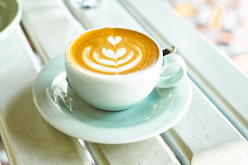 Free White Ceramic Cup with Coffee Stock Photo