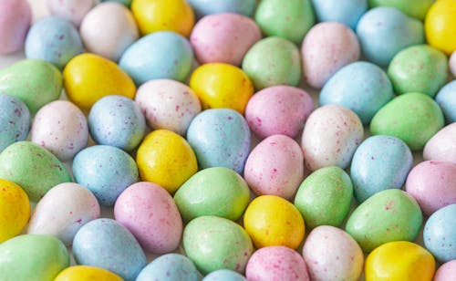 Colorful Egg Shaped Candies