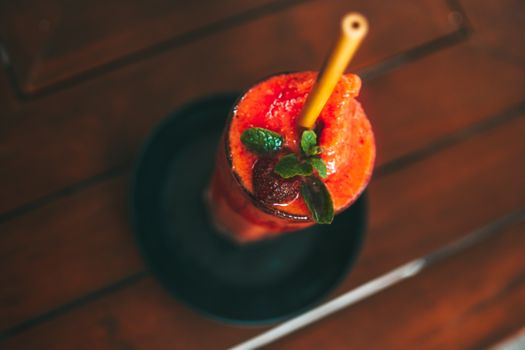 Parfait de fromage cottage et de fruits
