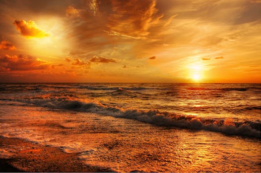 Free stock photo of light, sea, dawn, landscape