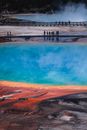 The Grand Prismatic Spring at the Yellow Stone National Park, Wyoming