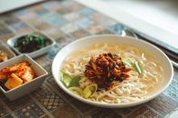 Traditional Asian Cuisine Serving on Table