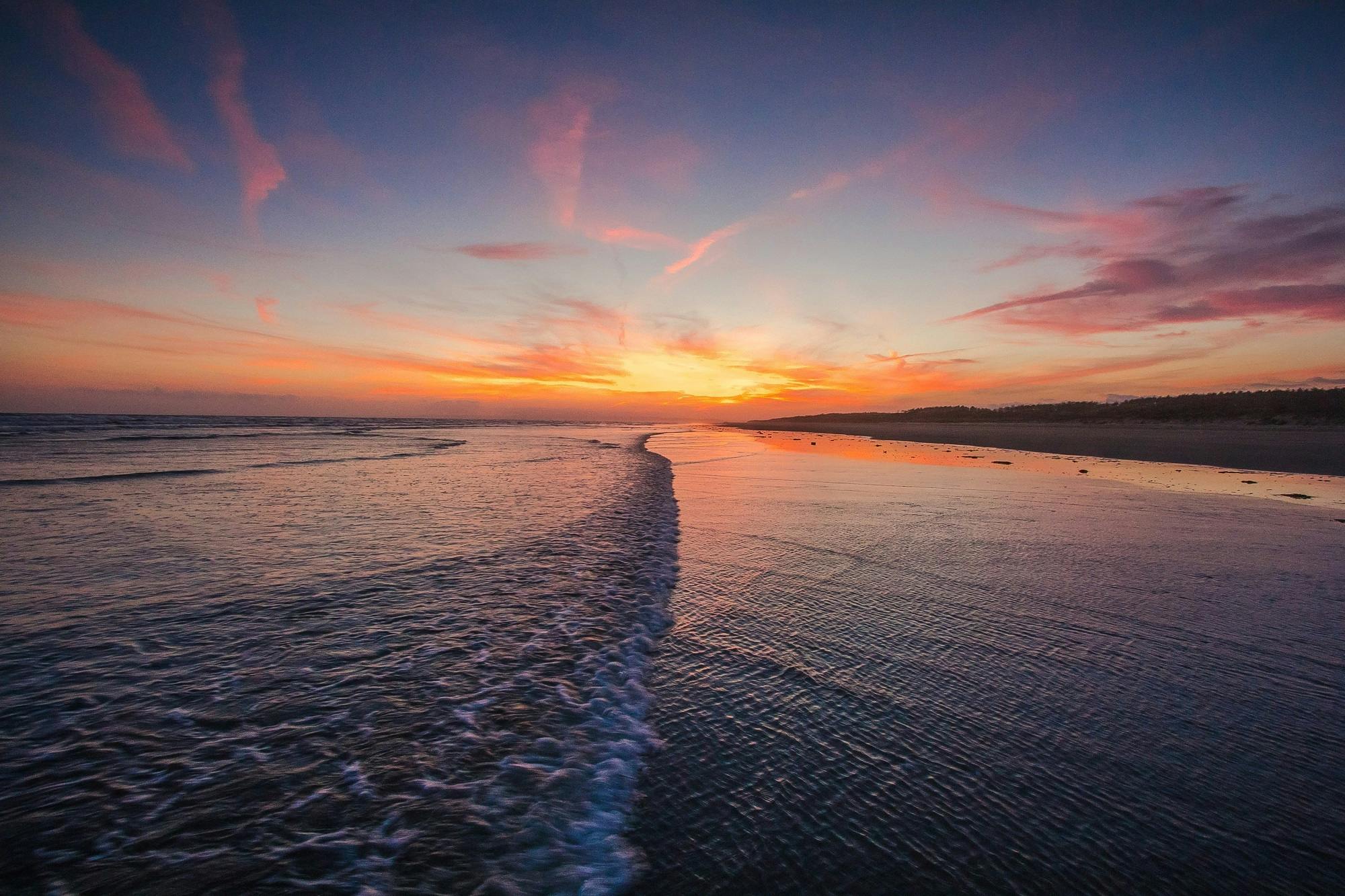 Free stock photo of beach, clouds, dawn