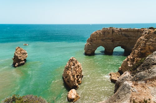 Gratis stockfoto met algarve, blauwgroen, bogen