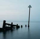 Silhouette of People Walking on Dock
