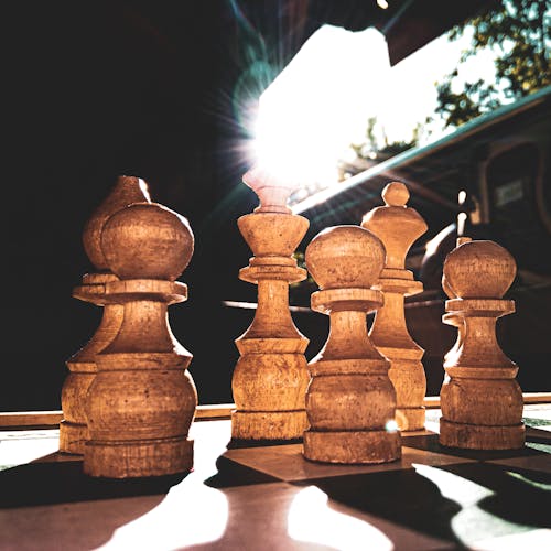 Free stock photo of chess pieces, daylight