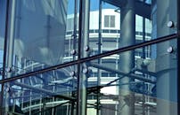 Gray Metal Frame and Glass Window