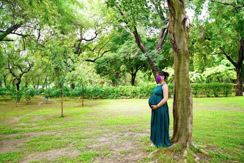 Základová fotografie zdarma na téma baby bump, koronavirus, mateřství