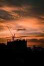 Silhouette of Building during Sunset